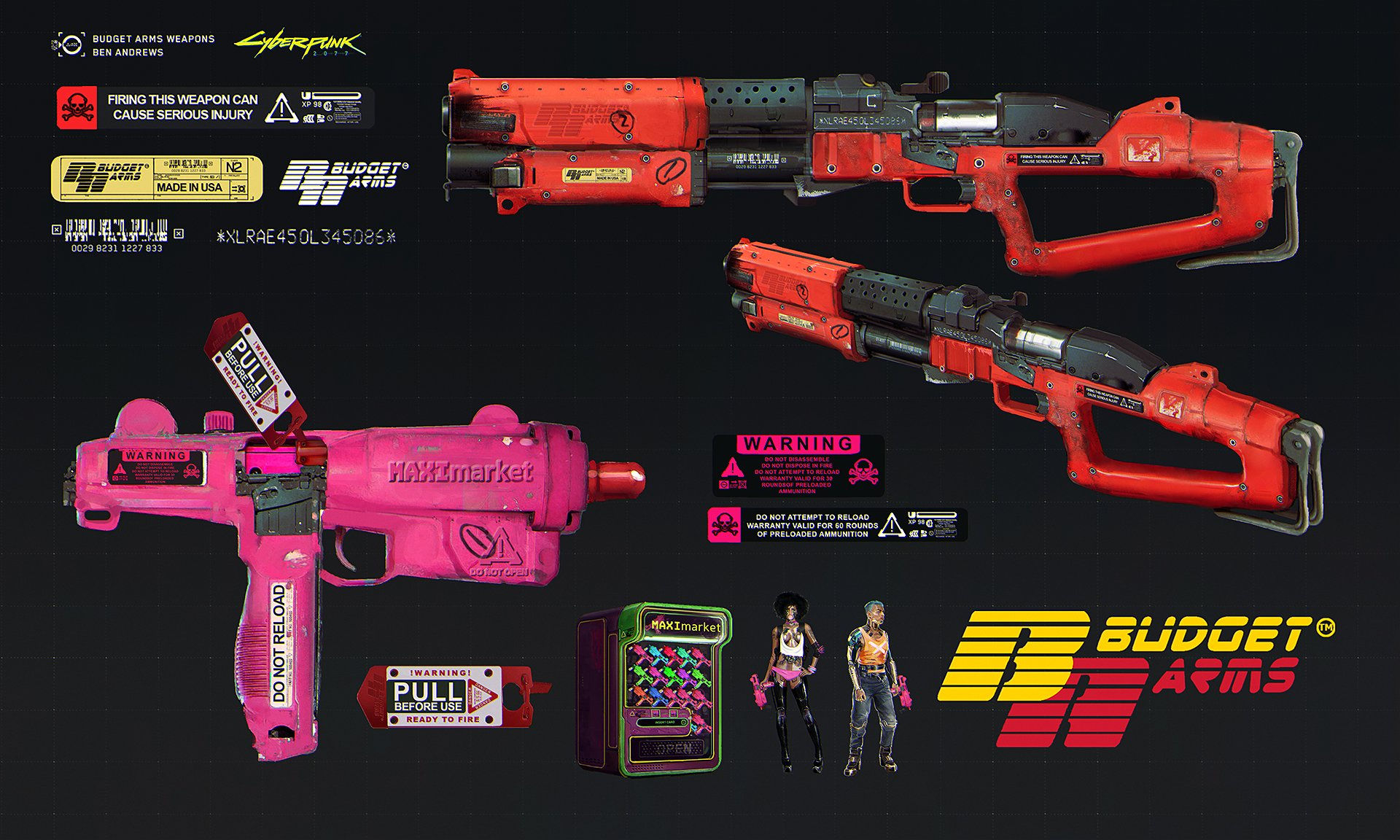 Wallpaper #lTsFbpcBSWmA-tzpB4570 Cyberpunk 2077 Weapon Concept Art Rasheeda Beasley