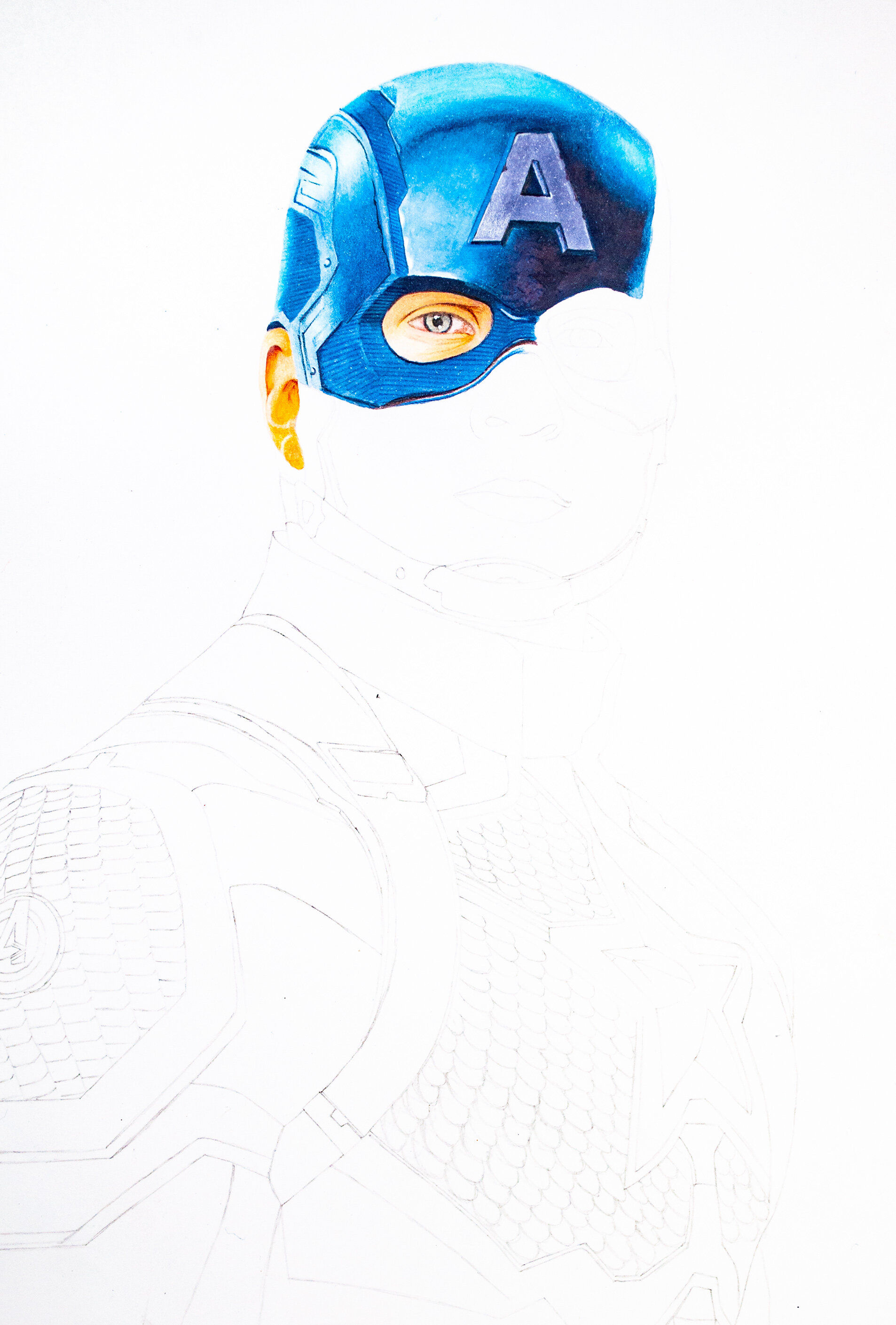 Wallpaper #5md7-pIBSpphPi3-k5Dd102 Top More Than 78 Captain America Pencil Sketch Best Ineteachers