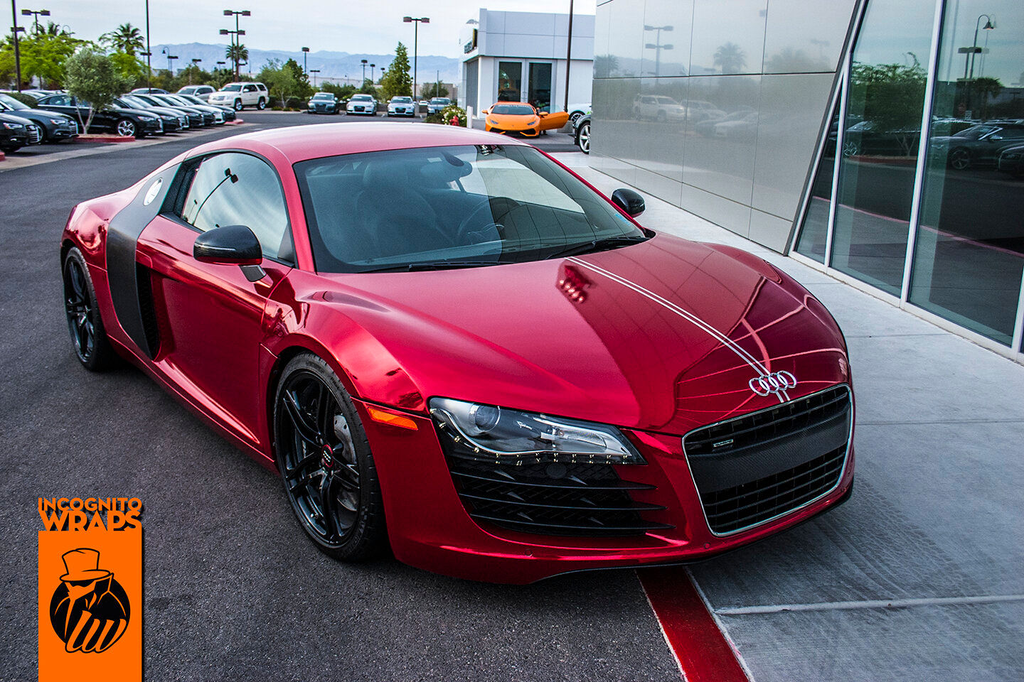 Wallpaper #1vKTLpMBD57sowDKSMNW12 Audi R8 Sangre Chrome Incognito Wraps