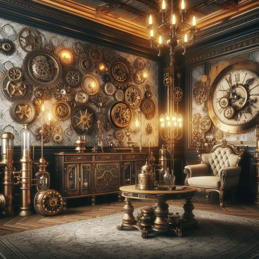 Wallpaper #ZW13apcBycdYOYFT6XGO12 Steampunk House Decor