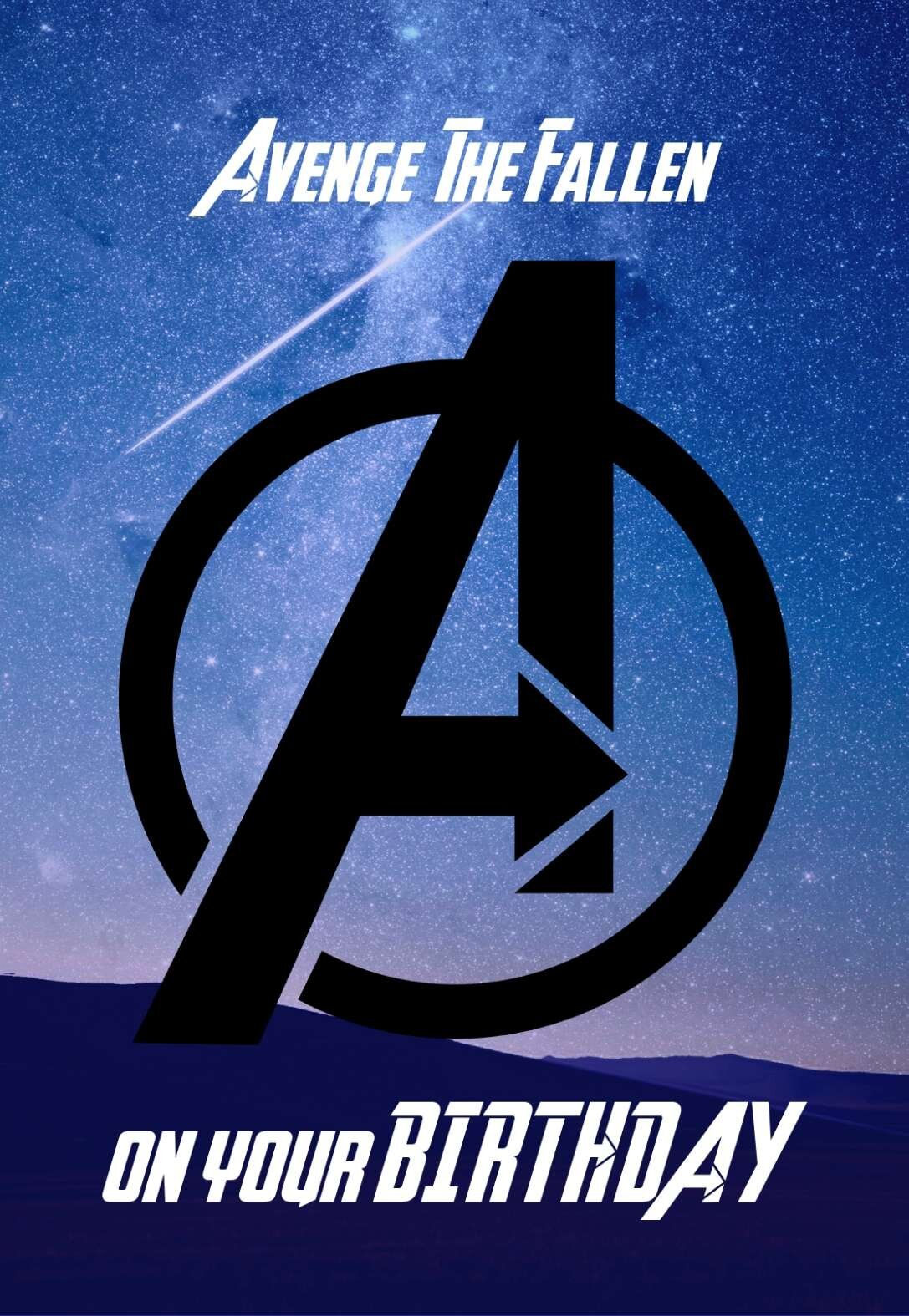 Wallpaper #GWem75IBSpphPi3-YWNG146 Printable Avengers Birthday Card Printbirthdaycards