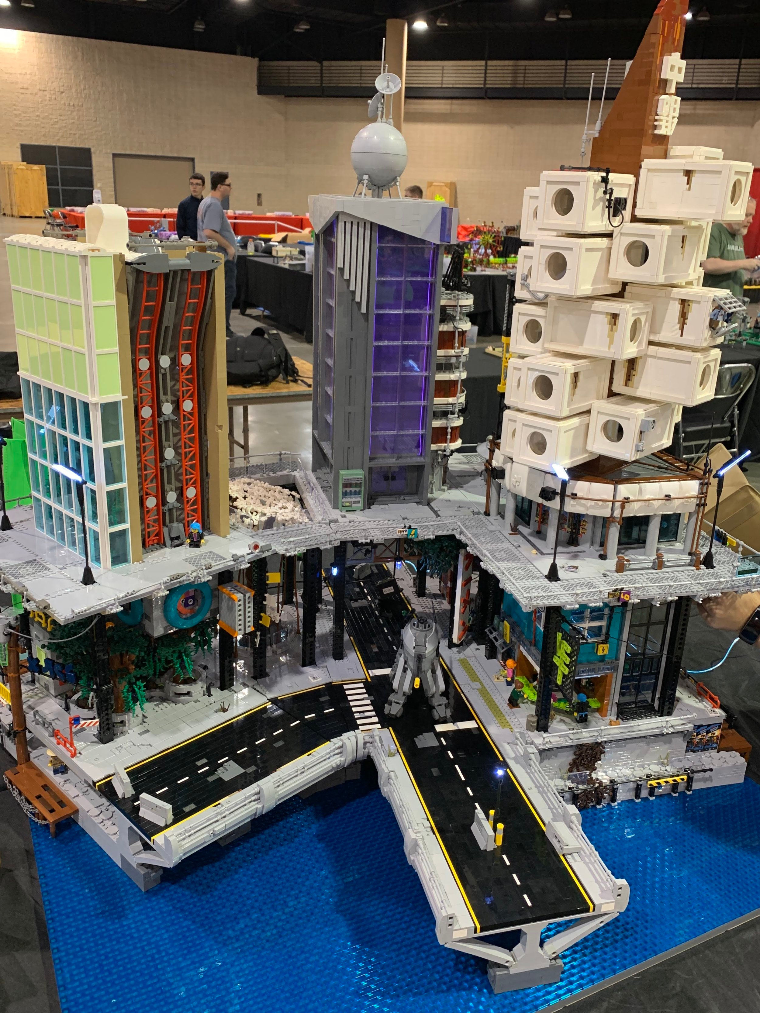 Wallpaper #kKXhNpMBVBiSkHCaCIoF12 The Story of New Hashima How the Colossal Lego Cyberpunk City Came to