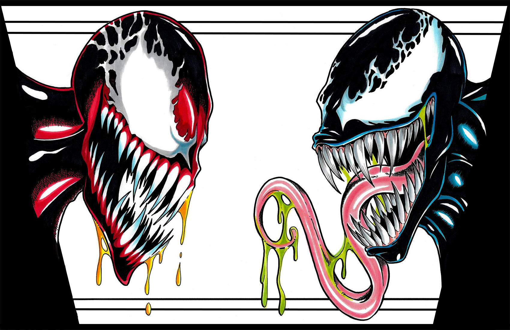 Wallpaper #jWgOF5MBSpphPi3-qA1h197 Venom vs Carnage Art of David Wong