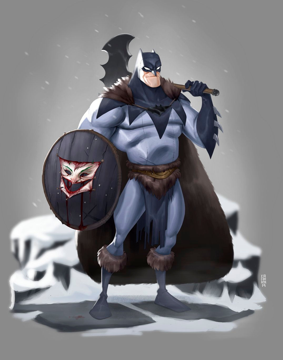 Wallpaper #2X1H8I4Bnwiau_P6IwX727 Medieval Winter Warrior Batman Geektyrant