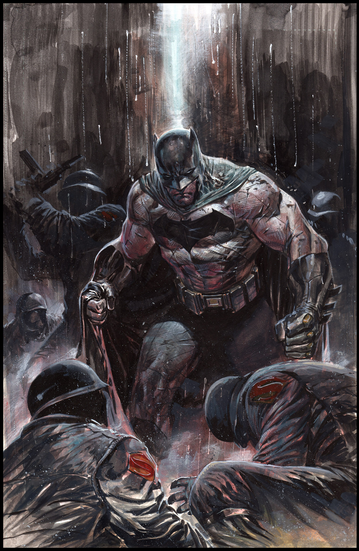 Wallpaper #386pJZMB71dOy6JZABRD11 Batman V Superman Watercolor Fan Art by Arian Syaf Geektyrant