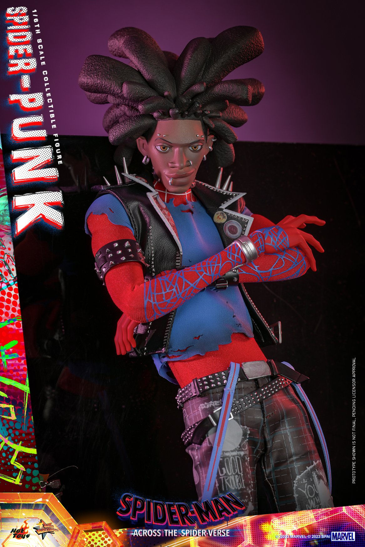 Wallpaper #HfQqOpMBKFX8bn3rhHgw534 Hot Toys Reveals Spider Punk Action Figure from Spider Man Across the