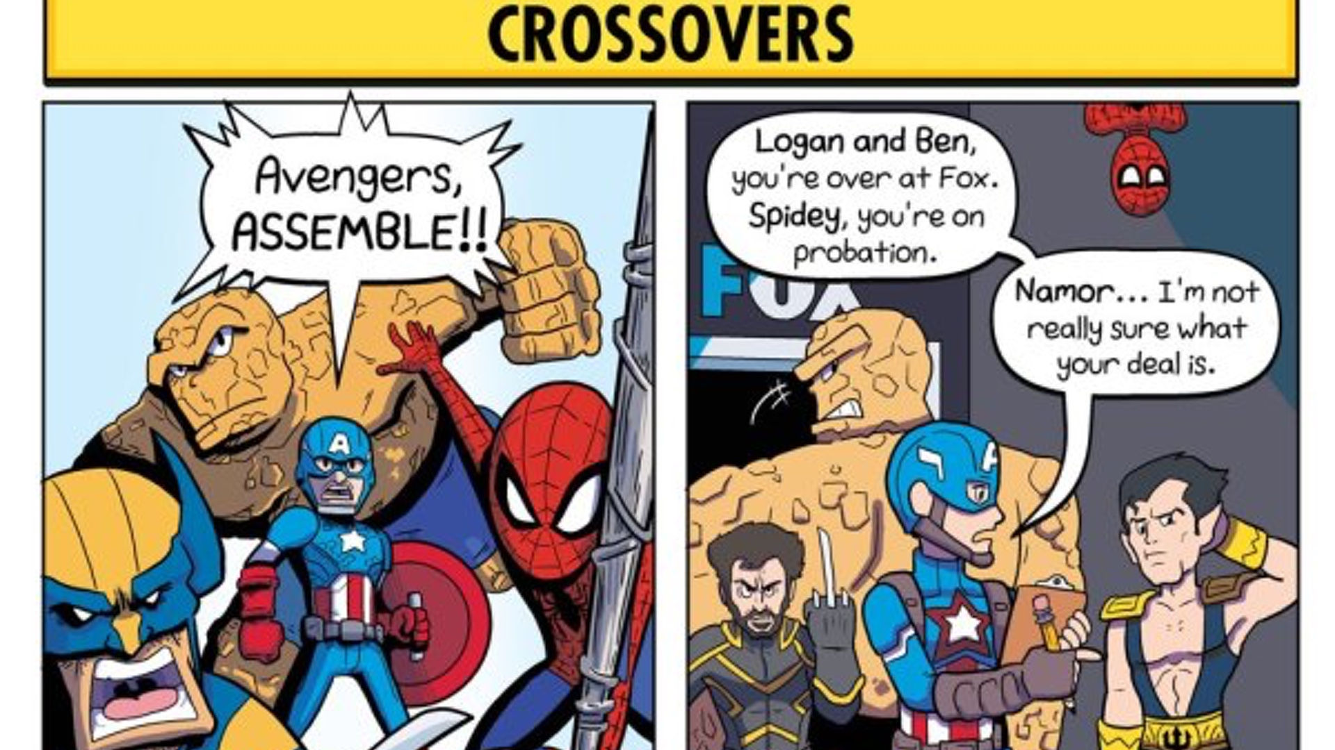 Wallpaper #SGc4_5IBSpphPi3-s6Ly17 Amusing Comic Strip Highlights the Differences of Marvel Comics vs
