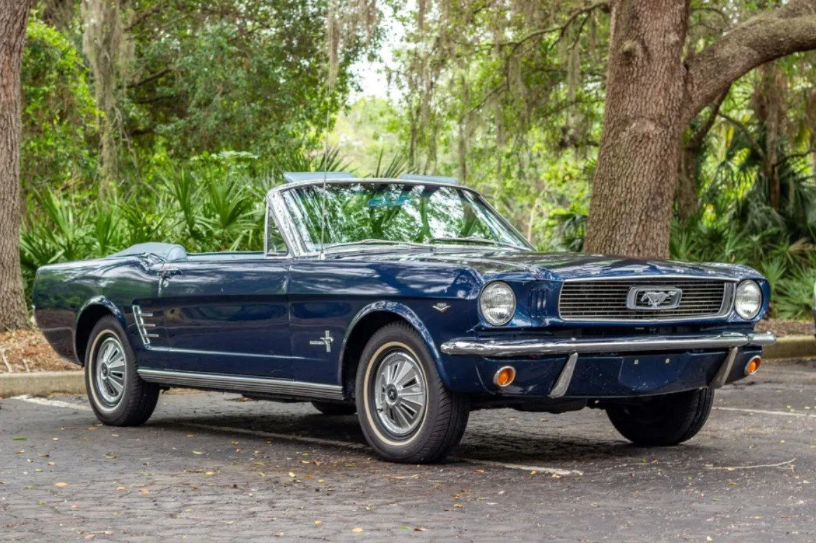 Wallpaper #uGfE7ZIBSpphPi3-LVlD160 For Sale 1966 Ford Mustang Convertible Nightmist Blue White Soft Top