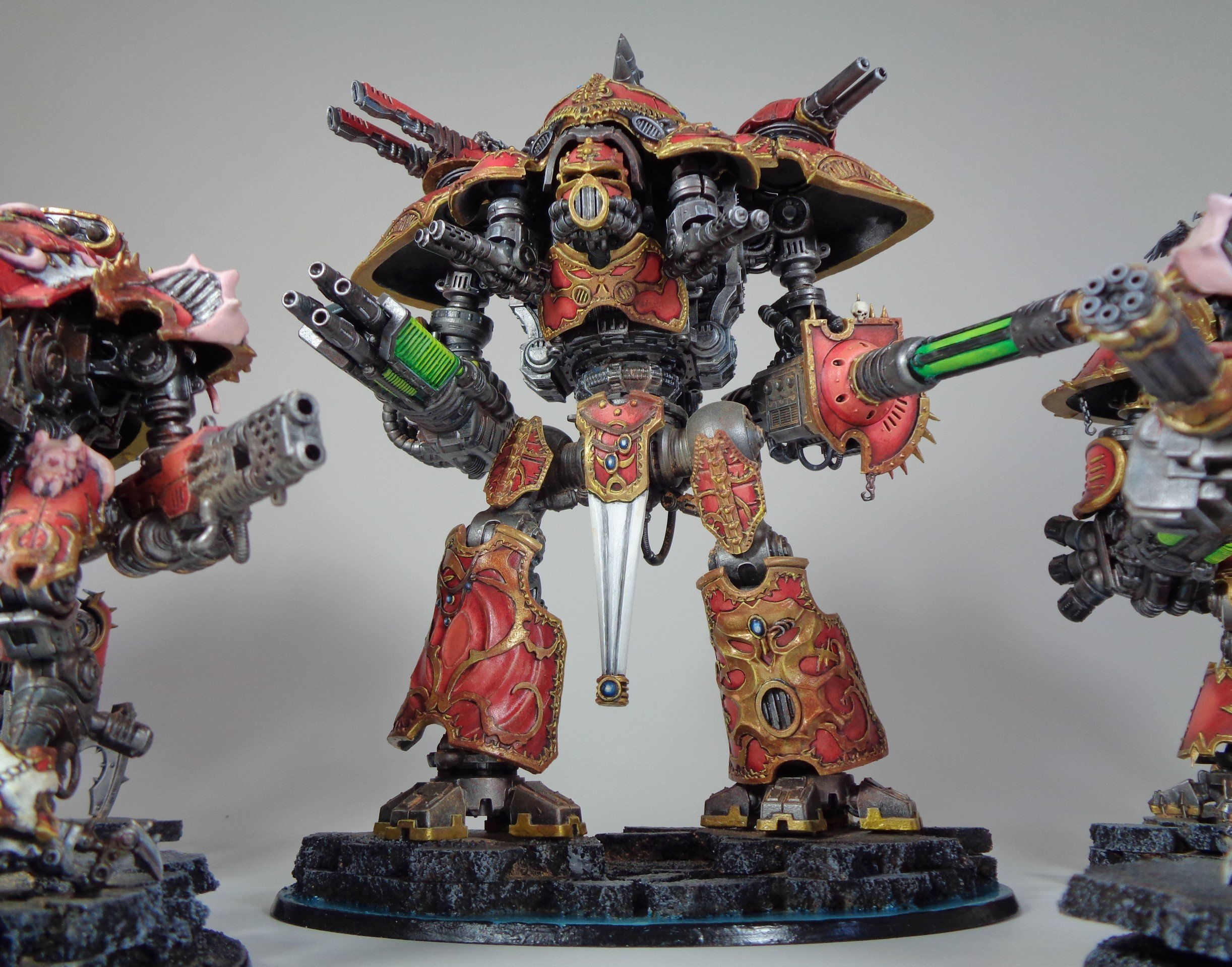 Wallpaper #5XfXJ5MB-pgBXx60OqfB51 Painting Converted 40k Chaos Knights Paintedfigs Miniature Painting
