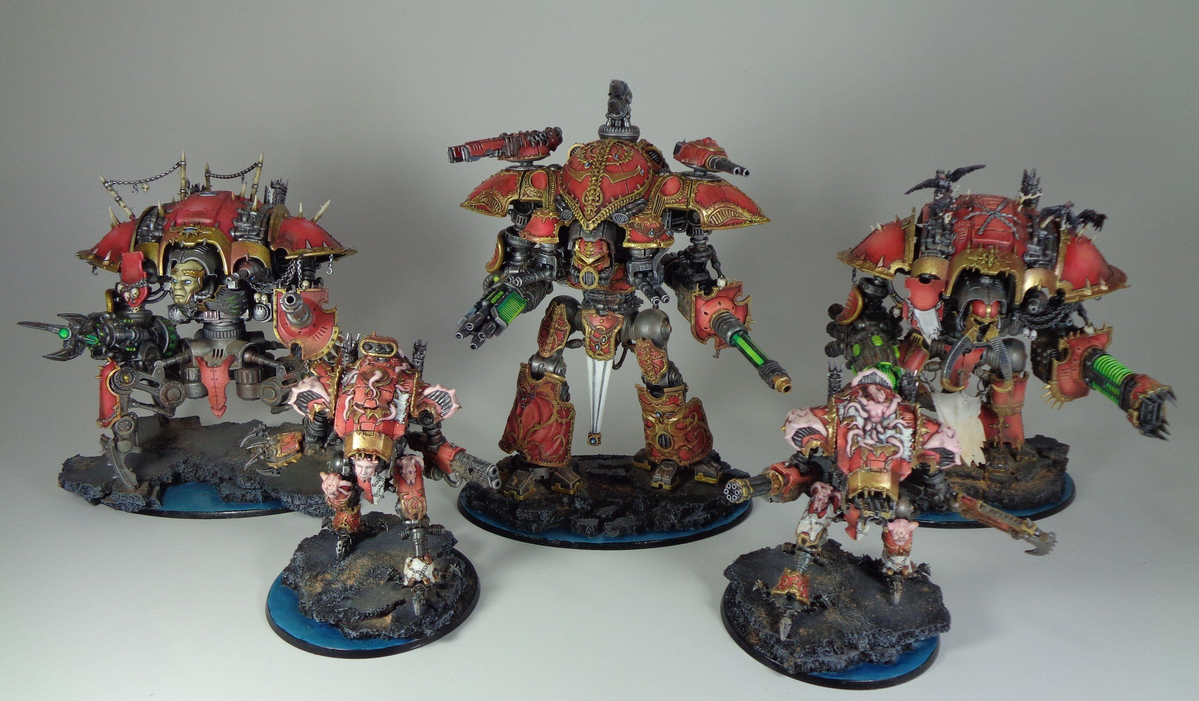 Wallpaper #5XfXJ5MB-pgBXx60OqfB101 Painting Converted 40k Chaos Knights Paintedfigs Miniature Painting