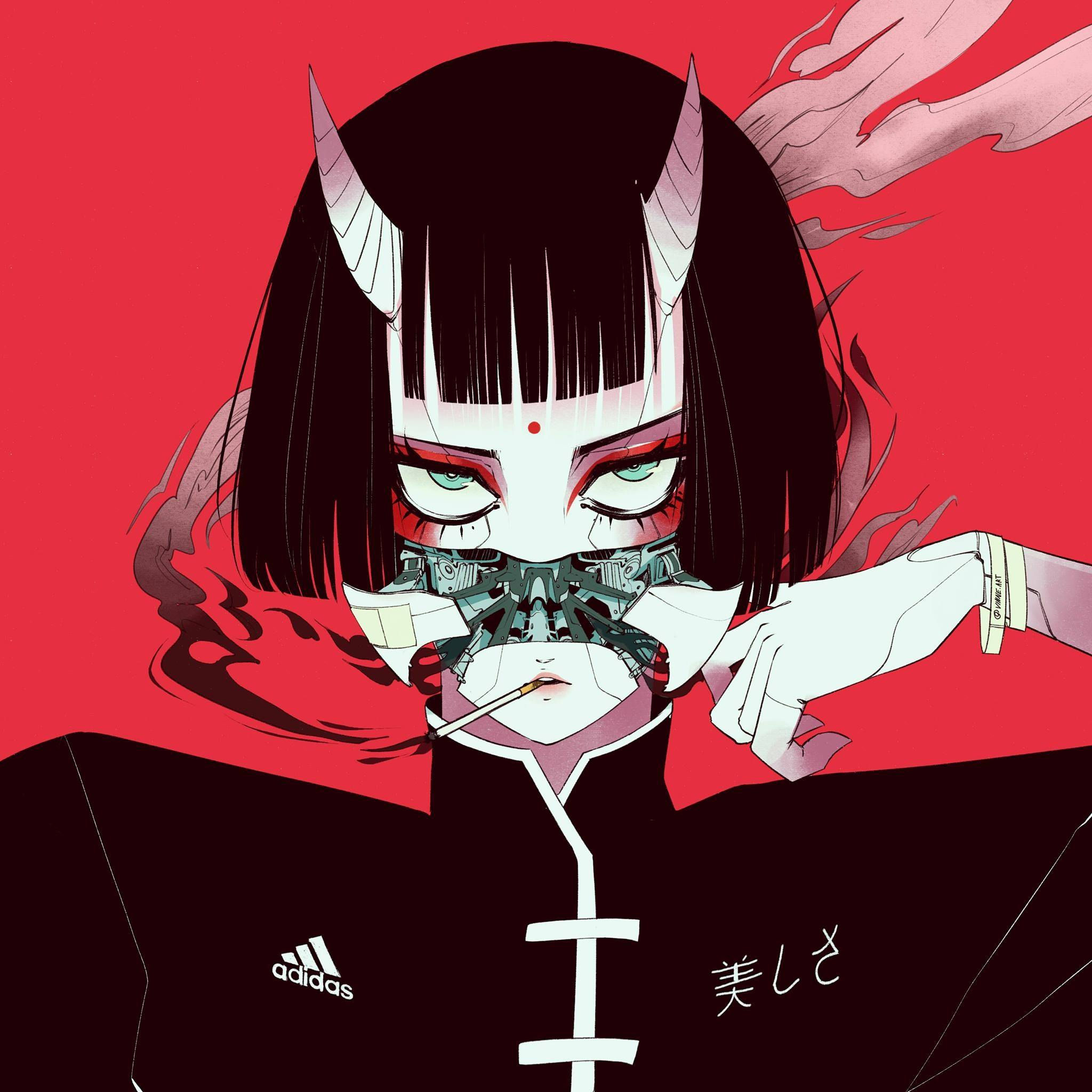 Wallpaper #EW18bJcBycdYOYFTC3Oh131 Vinne Creates Eye Catching Japanese Cyberpunk Art Visual Atelier 8