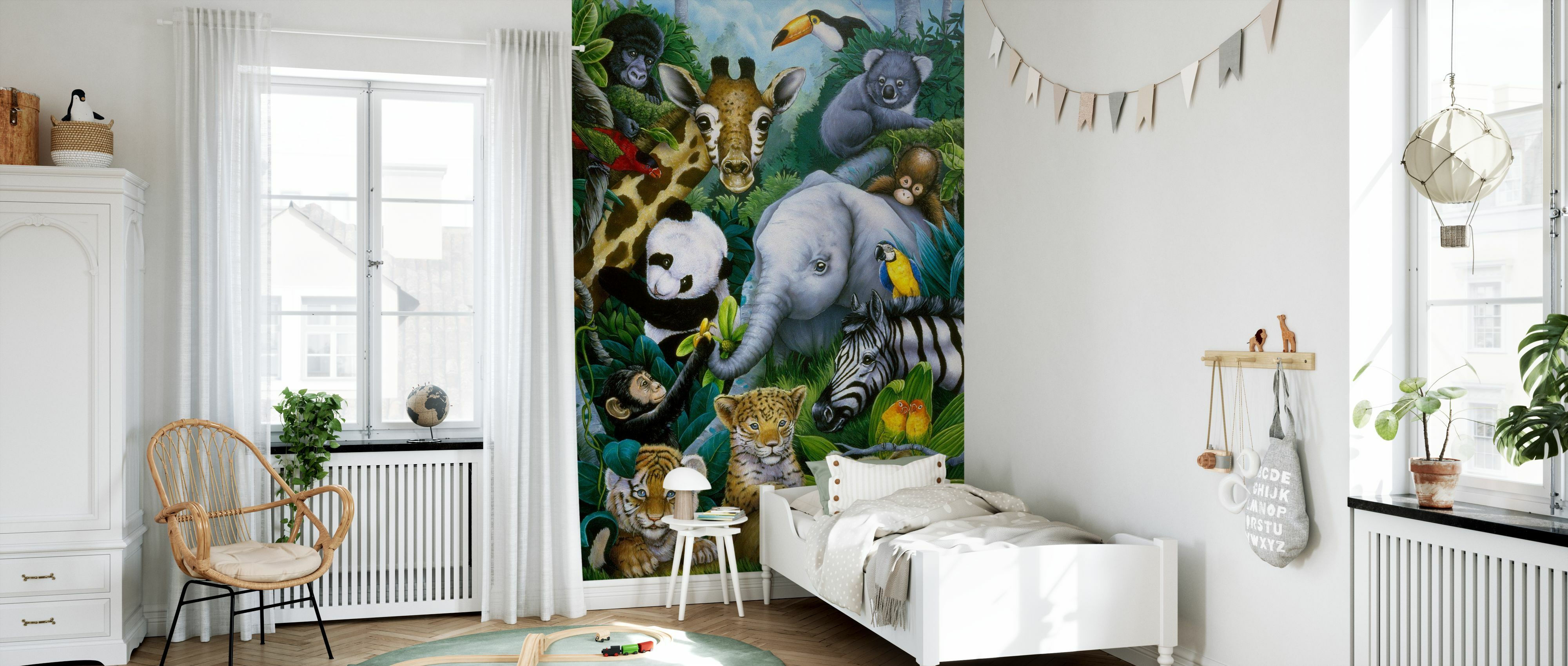 Wallpaper #qH1T8o4Bnwiau_P62QsV31 Jungle Animals a Wall Mural for Every Room Photowall