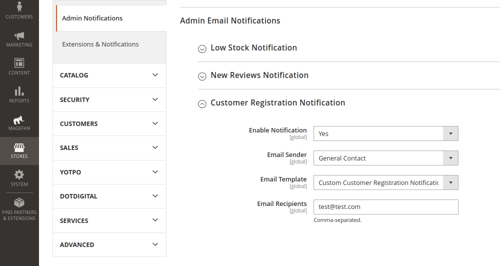 Wallpaper #CbiC3JIBJvJKYCmEUPzh255 Magento Customer Registration Notification eMail Sent to Admin