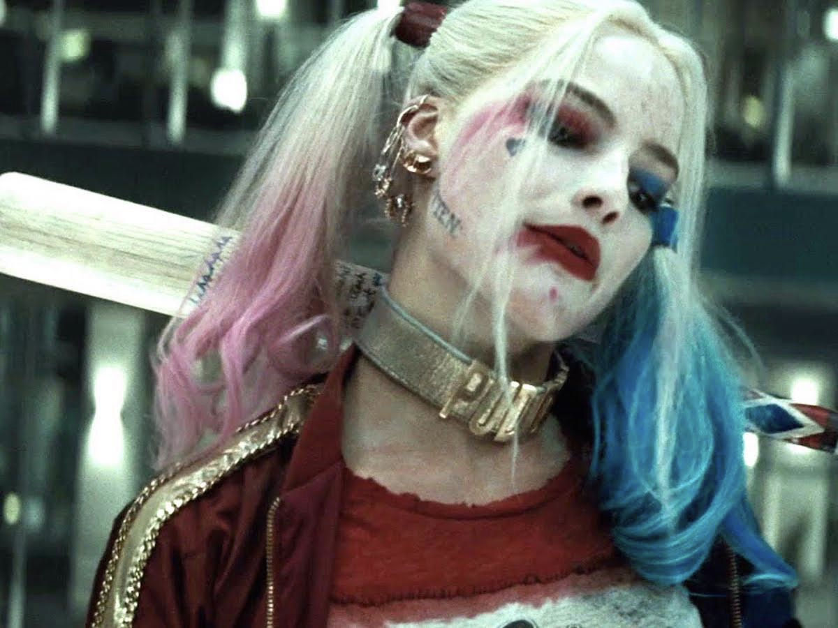 Wallpaper #4b84f Womens Deluxe Harley Quinn Jumpsuit Costume