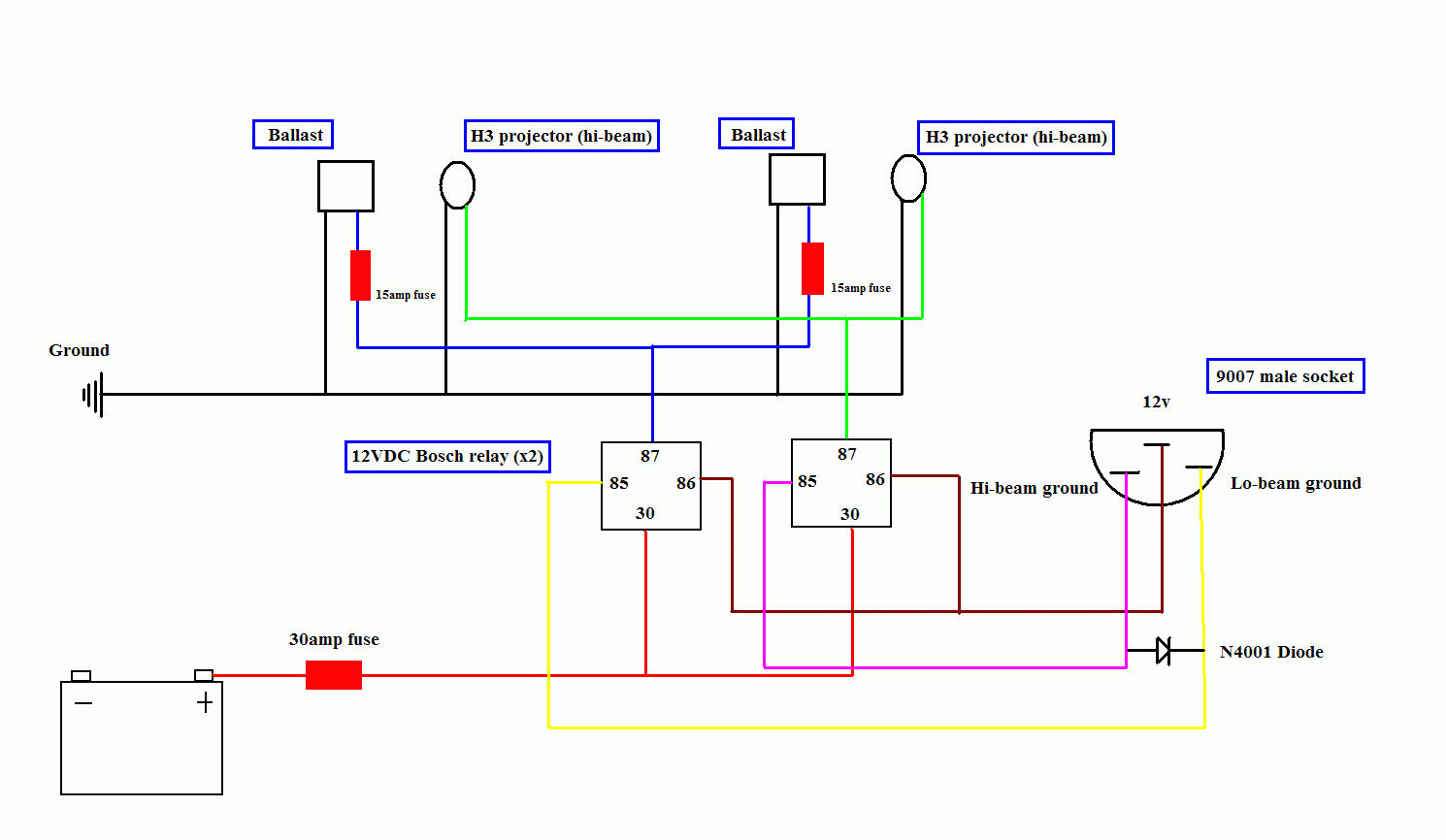 Wallpaper #ZWeR_5IBSpphPi3-AaN-251 Headlight Circuit Diagram