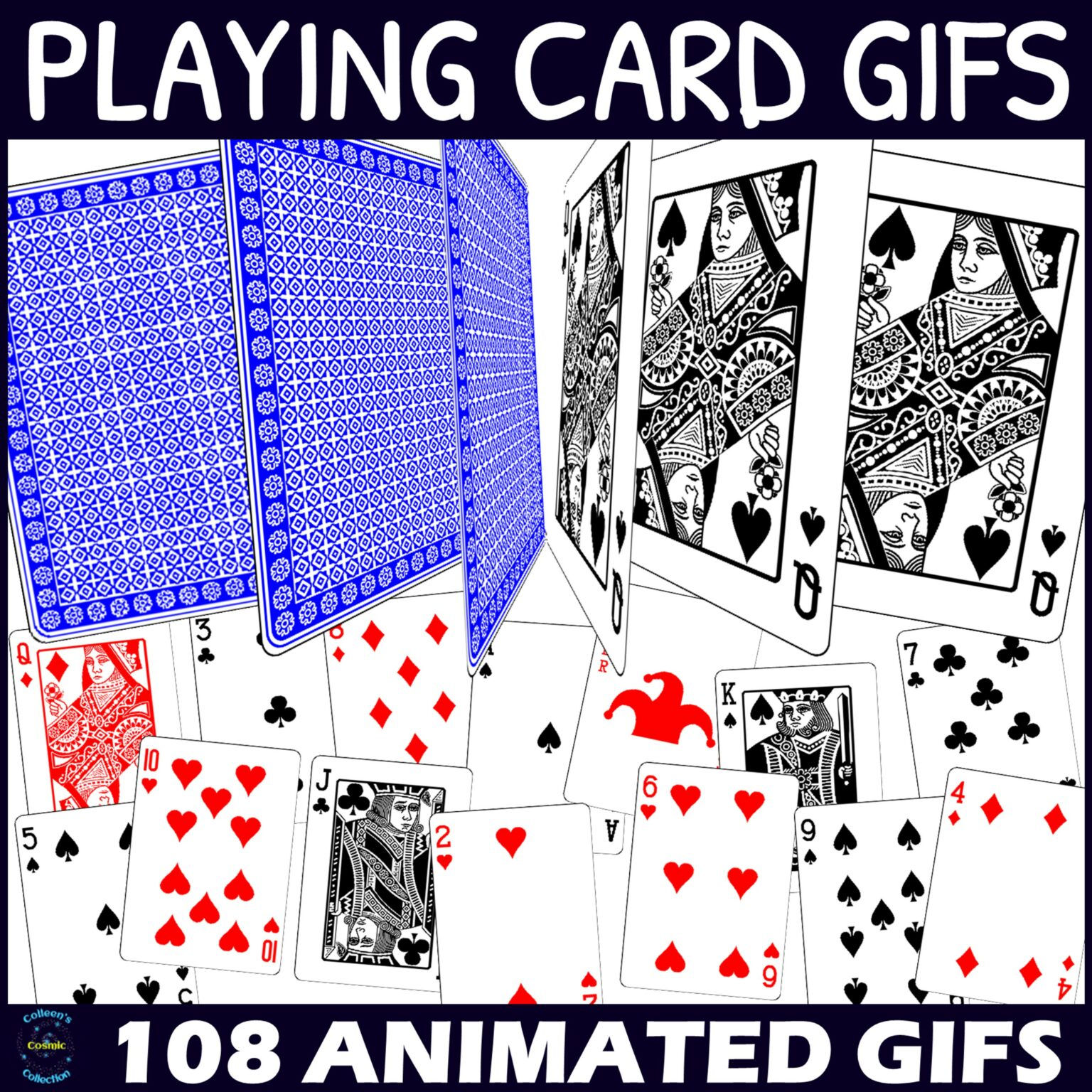 Wallpaper #n2fA7pIBSpphPi3-gV49323 Playing Card Gifs Animated Playing Cards Made by Teachers