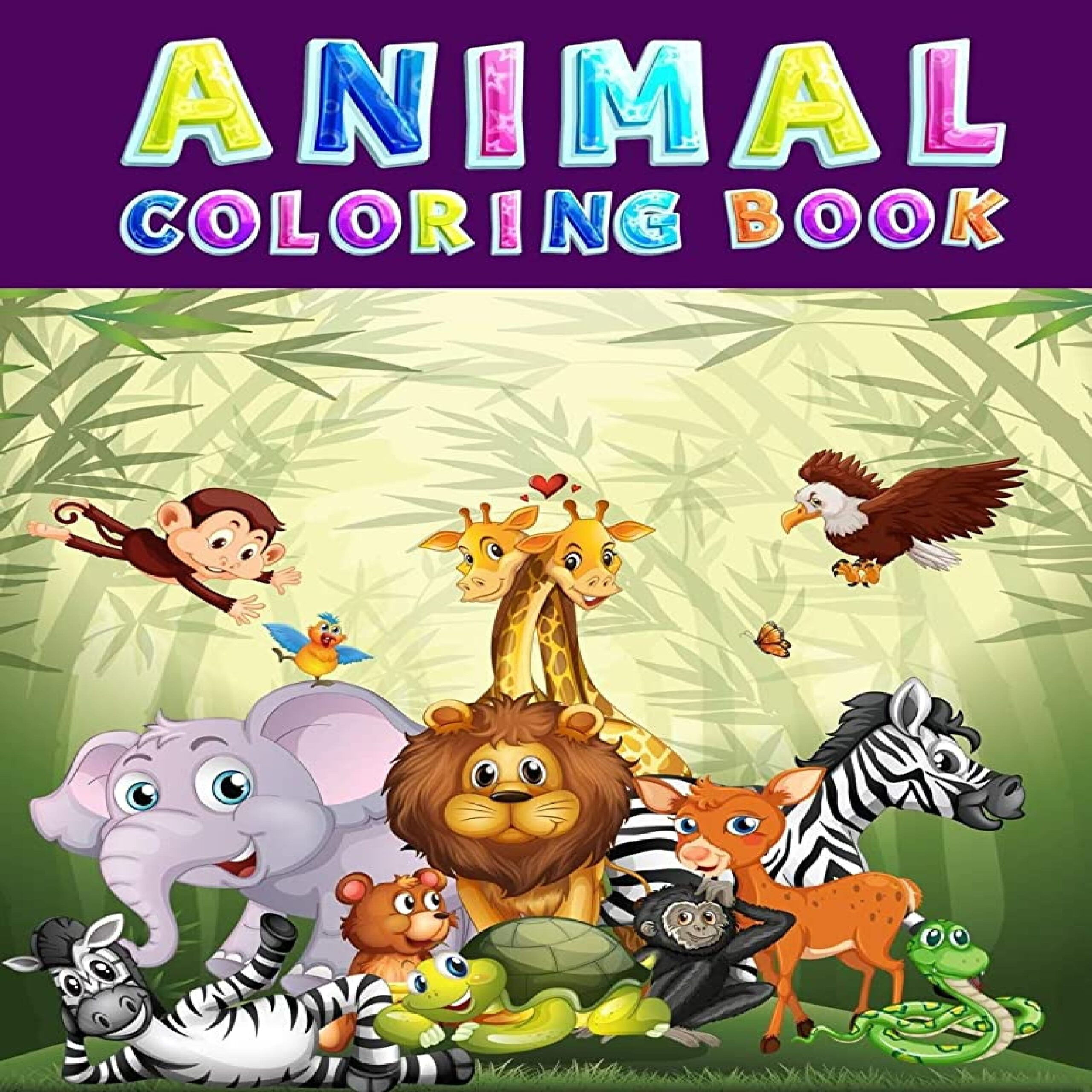 Wallpaper #cXfyJ5MB-pgBXx60MKiM63 Cartoon Jungle Animals Coloring Pages