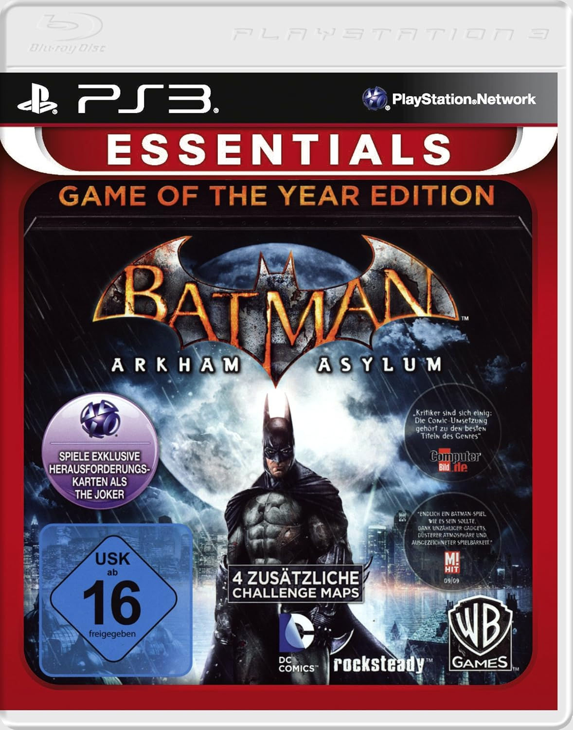Wallpaper #bhnPH48BtGB6xQ78D3xu11 Batman Arkham Asylum Game of the Year Edition PS3 Import Allemand
