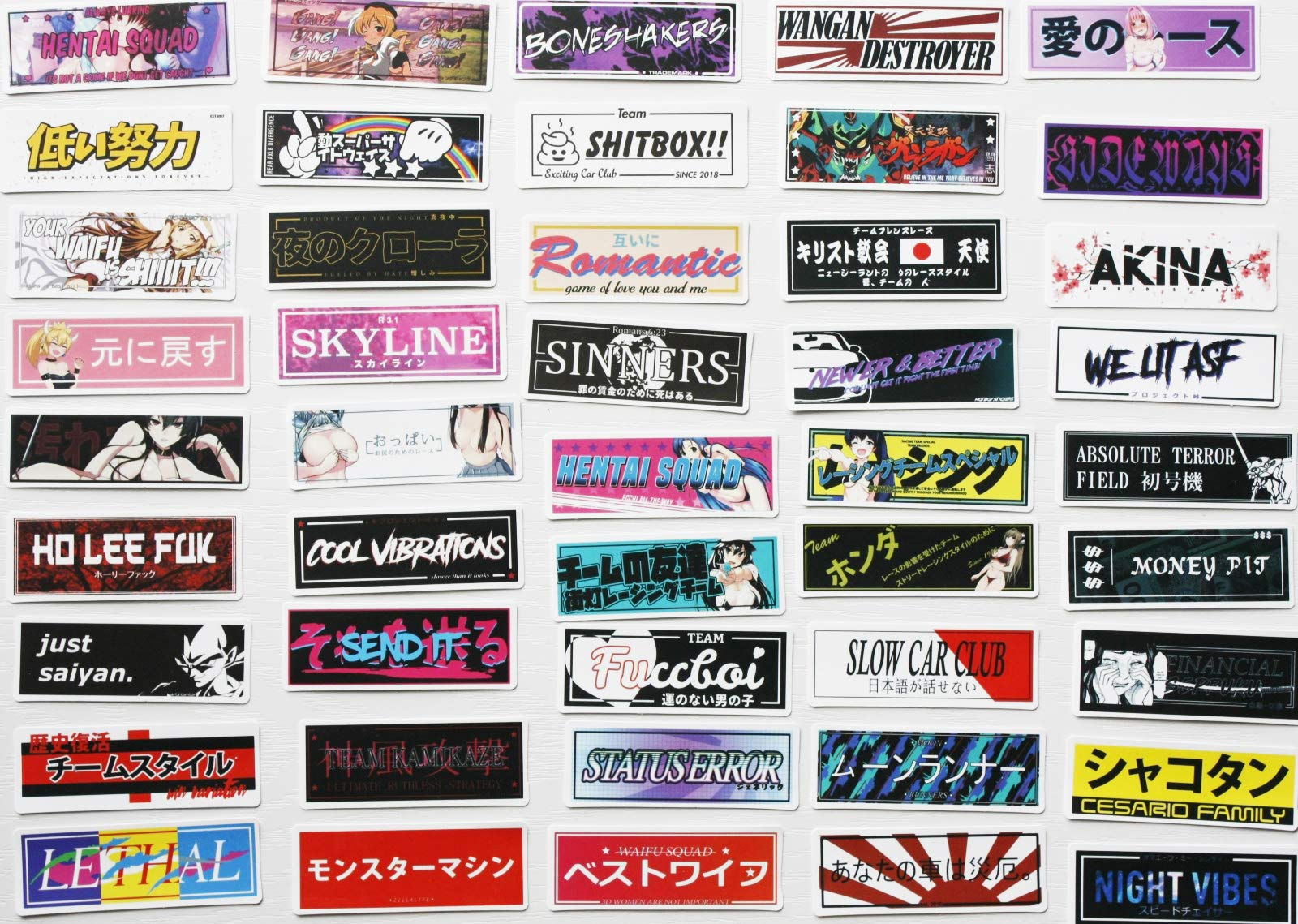 Wallpaper #HmcK_pIBSpphPi3-hp6b106 Buy 50pcs Jdm Decals Japanese Car Stickers Racing Stripes Car Window