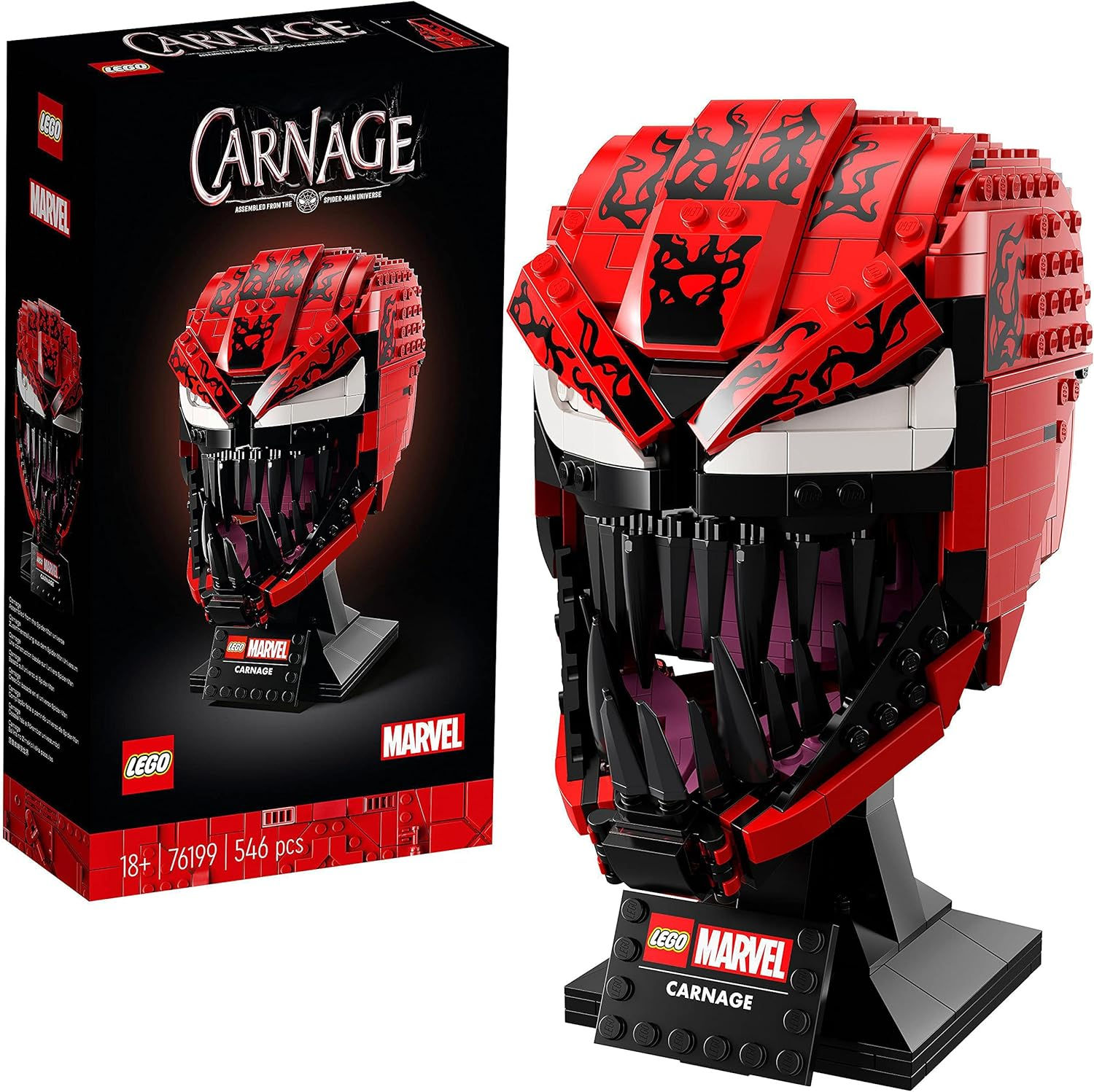 Wallpaper #tGcA6ZIBSpphPi3-zj8P362 Lego 76199 Marvel Spider Man Carnage Mask Building Set for Adults