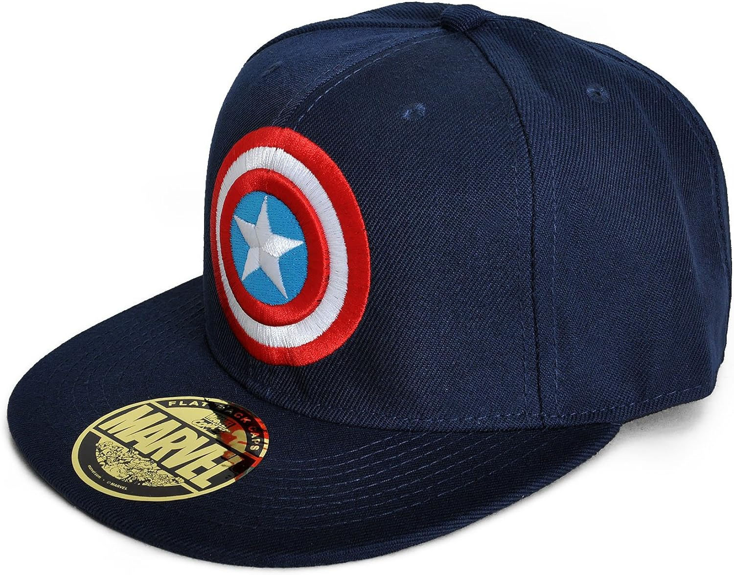 Wallpaper #JxkbNo8BtGB6xQ78ZqLY13 Genuine Marvel Comics Captain America Logo Flat Cap Navy Amazoncouk