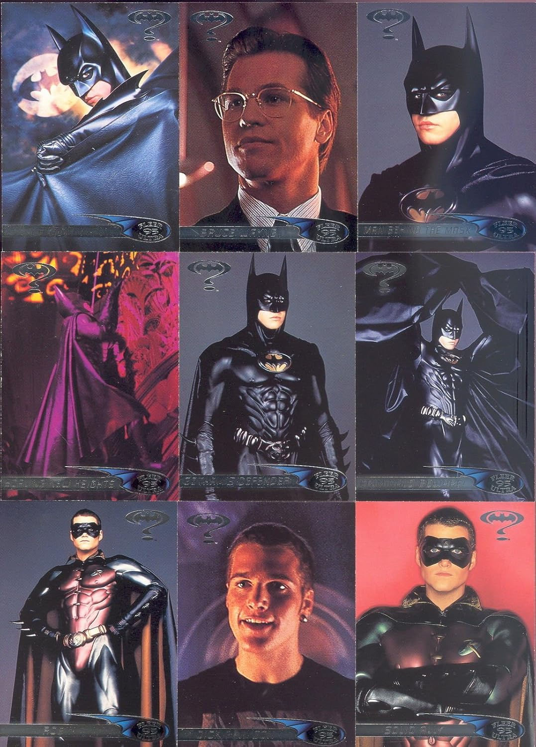 Wallpaper #KgBB144BSdW8dNou4god18 Batman Forever Movie 1995 Fleer Ultra Complete Hobby Base Card Set of