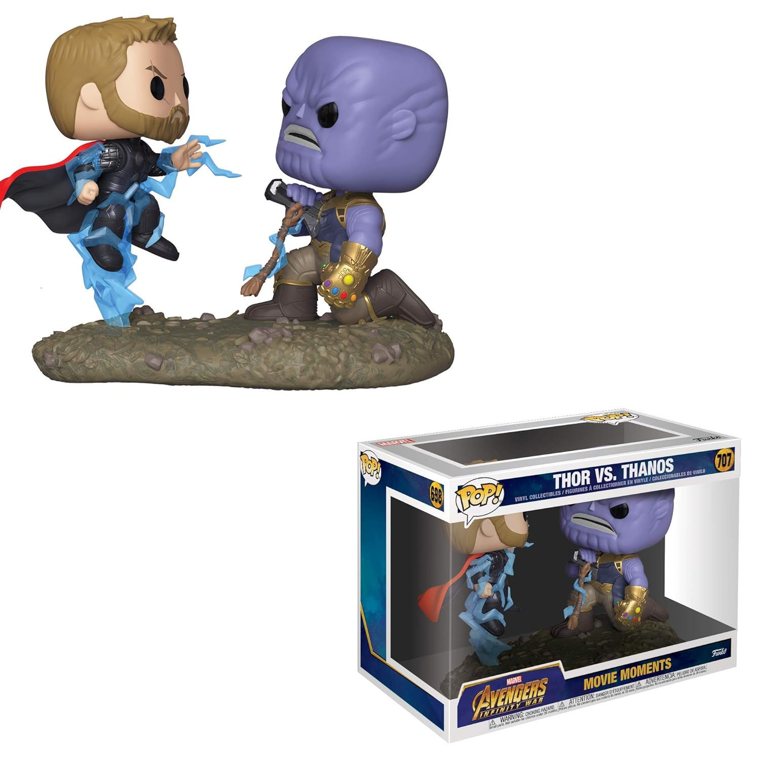 Wallpaper #72fr_JIBSpphPi3-o5lj154 Funko Pop Movie Moments Marvel Avengers Infinity War Thor vs Thanos