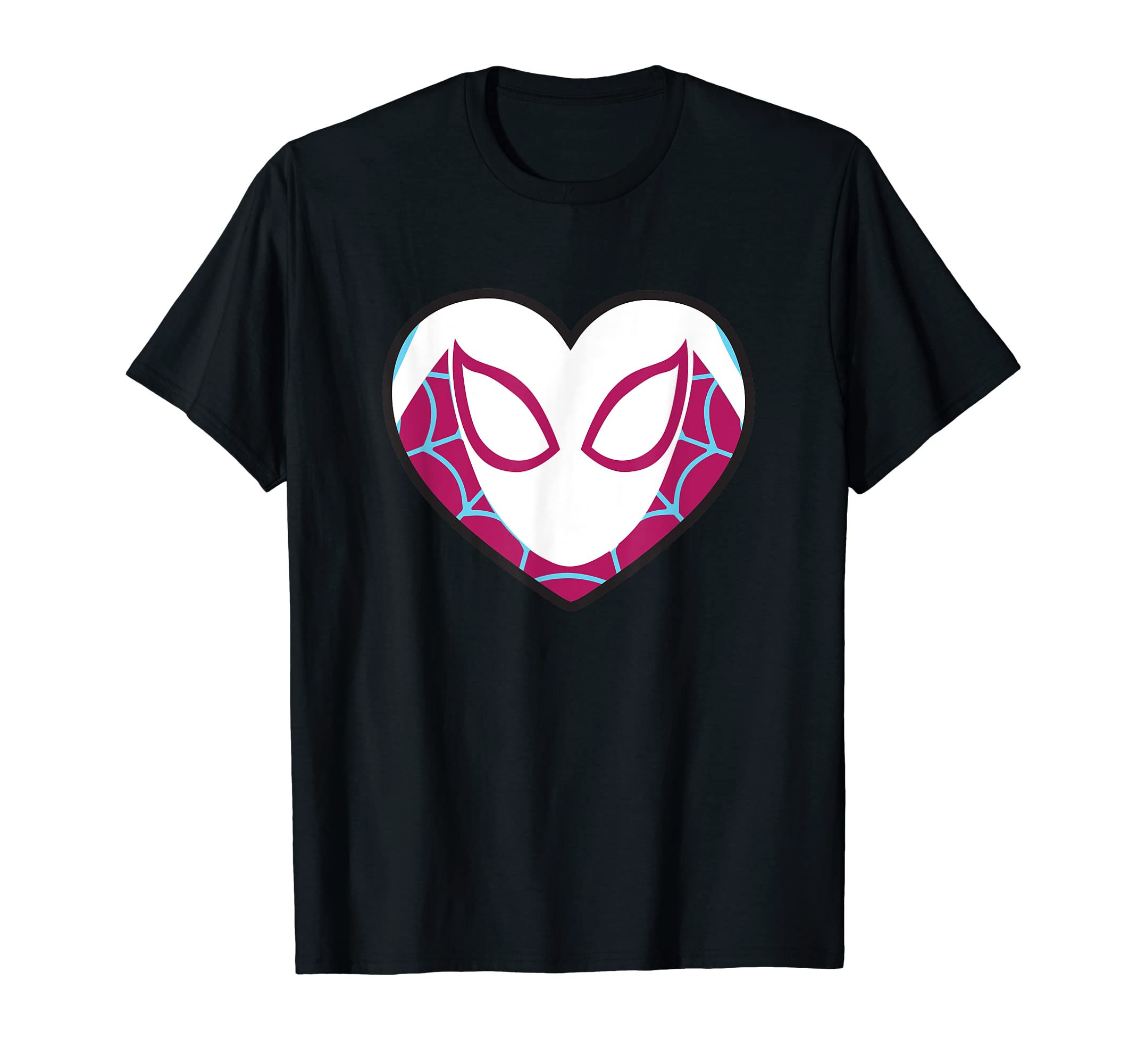 Wallpaper #a_RNOpMBKFX8bn3rUnhb12 Mua Marvel Spider Man Ghost Spider Gwen Heart Mask Logo T Shirt Black