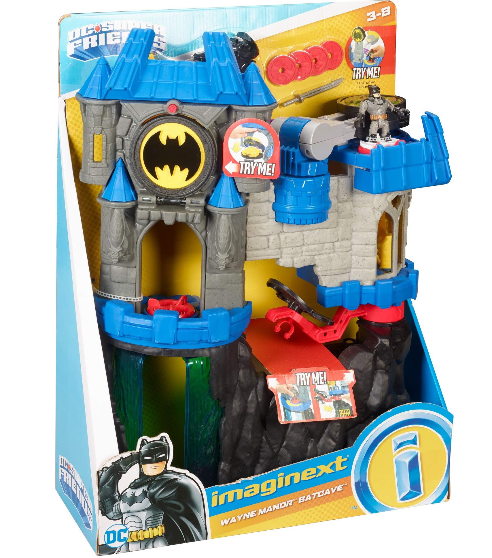 Wallpaper #YBkxO48BtGB6xQ78_K8E15 Fisher Price Imaginext DC Super Friends Wayne Manor Batcave Toymamashop