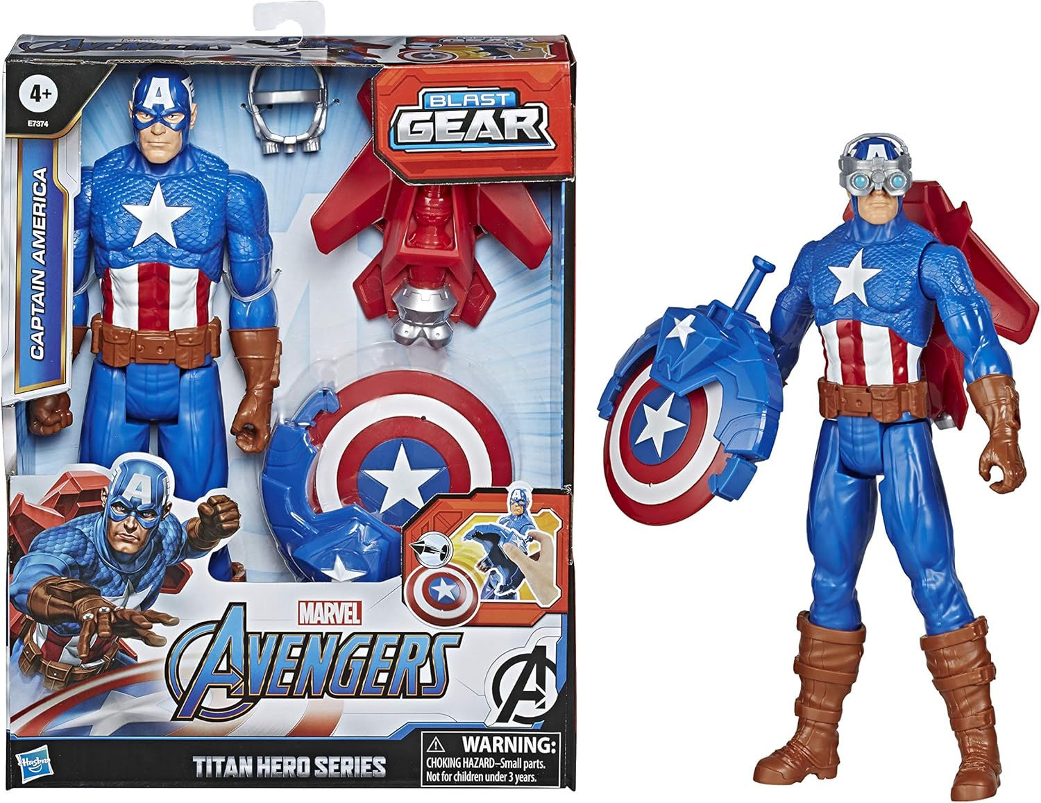 Wallpaper #ffd21 Marvel Avengers Titan Hero Series Blast Gear Captain America Action Figure