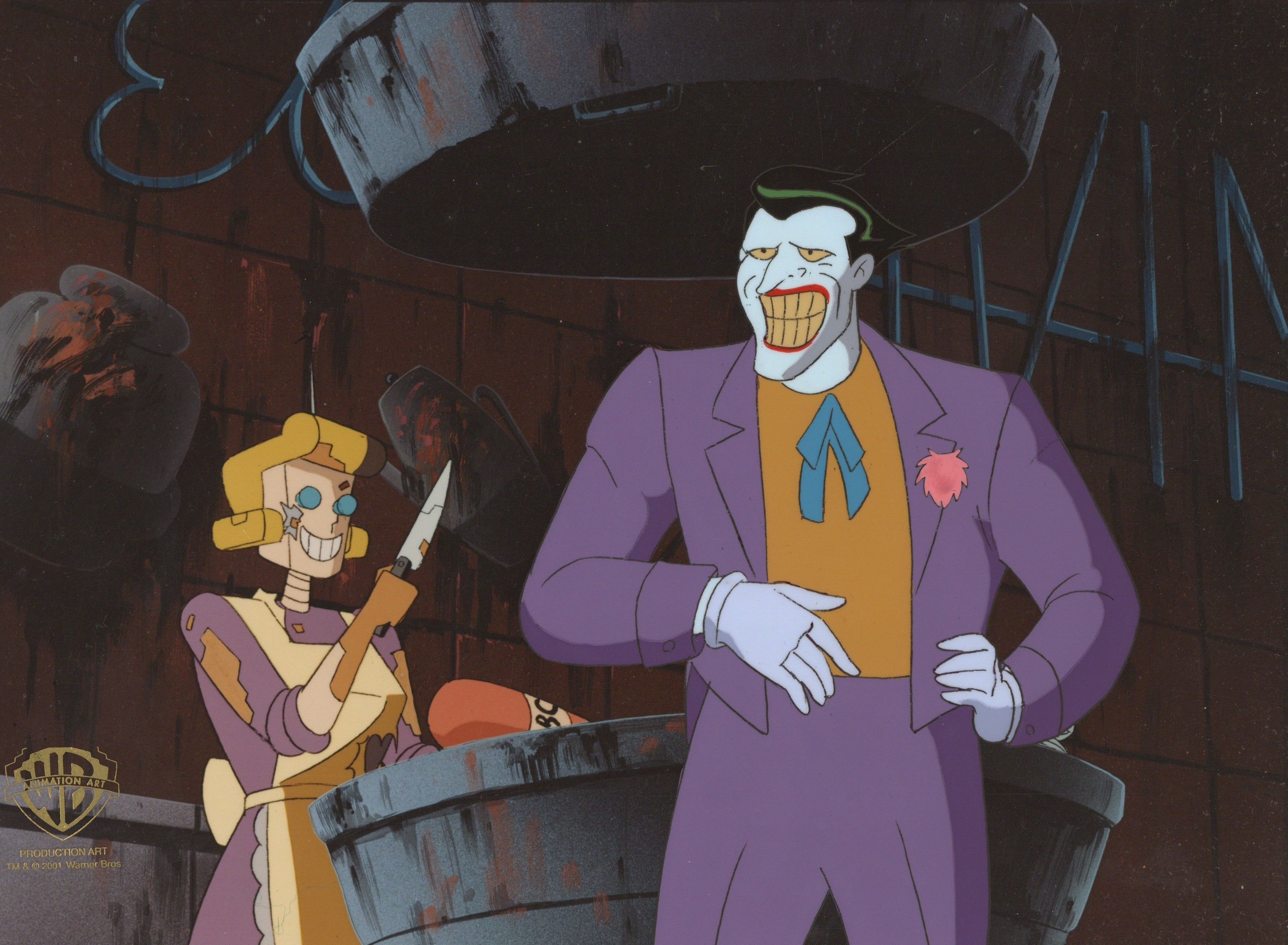 Wallpaper #tRqRTpMB1yWOL4qg2X2v148 Batman Mask of the Phantasm Original Production Cel Joker Clampett